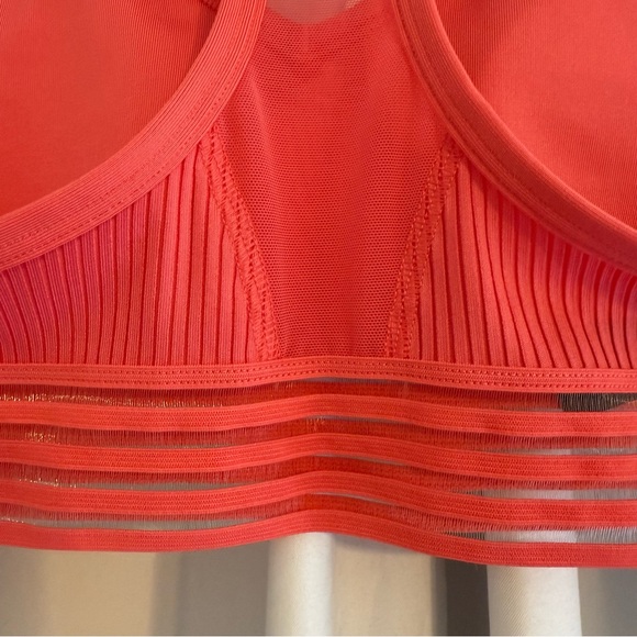 Victoria’s Secret PINK Lightly Lined Strappy Racerback Sports Bra Size Sm Coral - Picture 4 of 11